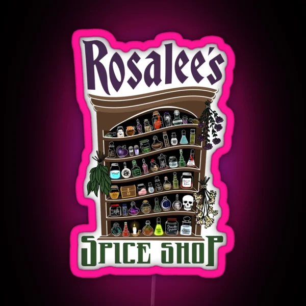 Rosalee S Spice Shop GRIMM RGB Neon Sign