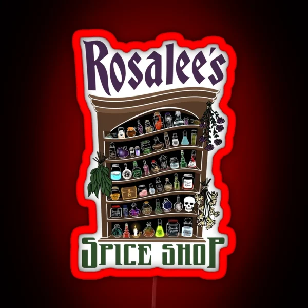 Rosalee S Spice Shop GRIMM RGB Neon Sign