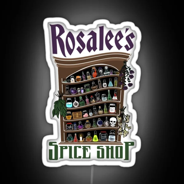 Rosalee S Spice Shop GRIMM RGB Neon Sign