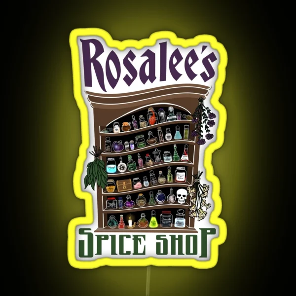 Rosalee S Spice Shop GRIMM RGB Neon Sign