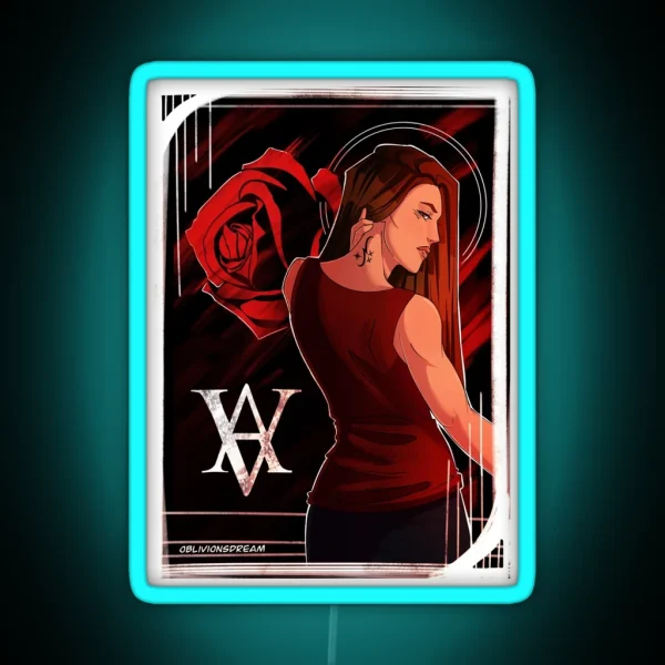 Rose Hathaway RGB Neon Sign