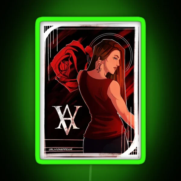 Rose Hathaway RGB Neon Sign