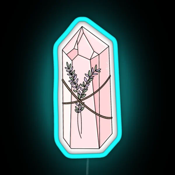 Rose Quartz And Lavender RGB Neon Sign