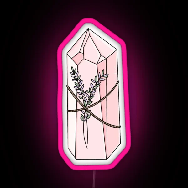 Rose Quartz And Lavender RGB Neon Sign