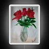 roses neon sign rgb