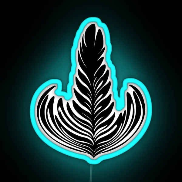 Rosetta Black RGB Neon Sign