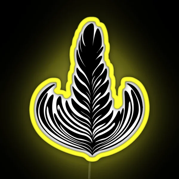 Rosetta Black RGB Neon Sign