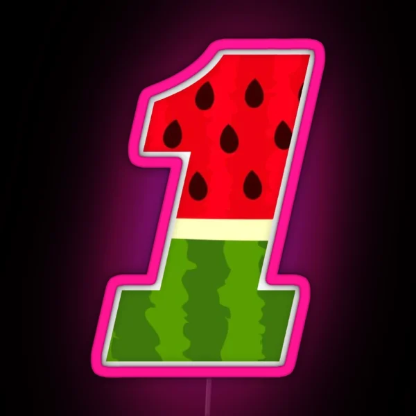 Ross Chastain Watermelon 1 RGB Neon Sign