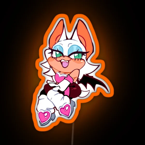 Rouge The Bat RGB Neon Sign