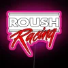 roush racing logo version 2 rgb neon sign pink