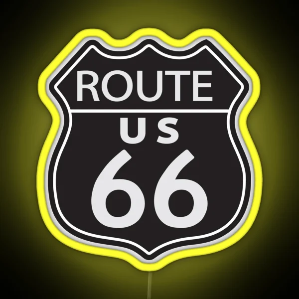 Route 66 Cool Motorcycle Or Funny Helmet Led And Bikers Gifts RGB Neon Sign