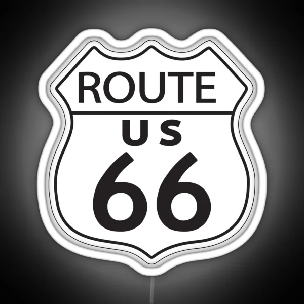 Route 66 Cool Motorcycle Or Funny Helmet Led And Bikers Gifts RGB Neon Sign