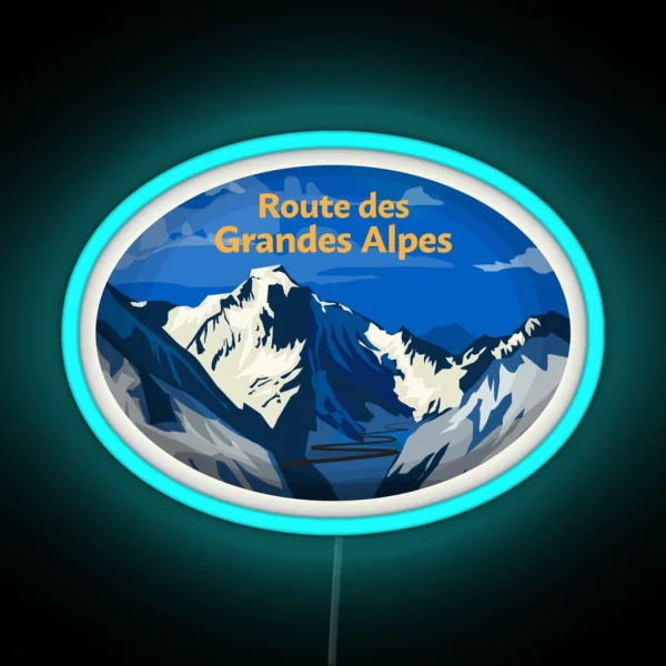 Route Des Grandes Alpes France RGB Neon Sign