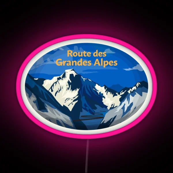 Route Des Grandes Alpes France RGB Neon Sign