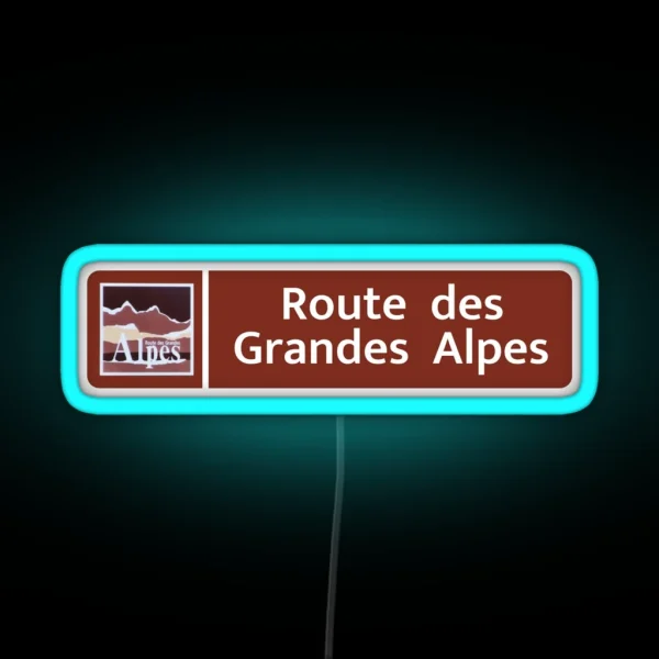 Route Des Grandes Alpes RGB Neon Sign