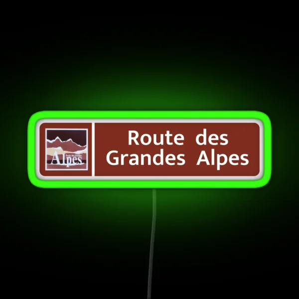 Route Des Grandes Alpes RGB Neon Sign
