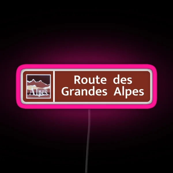 Route Des Grandes Alpes RGB Neon Sign