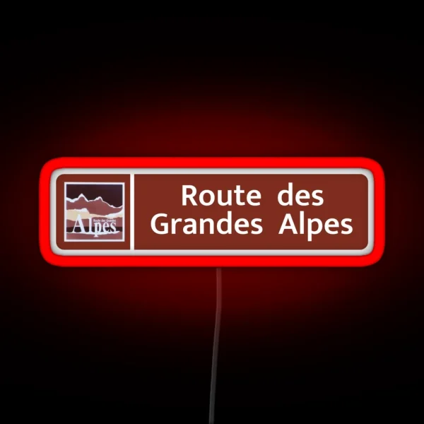 Route Des Grandes Alpes RGB Neon Sign