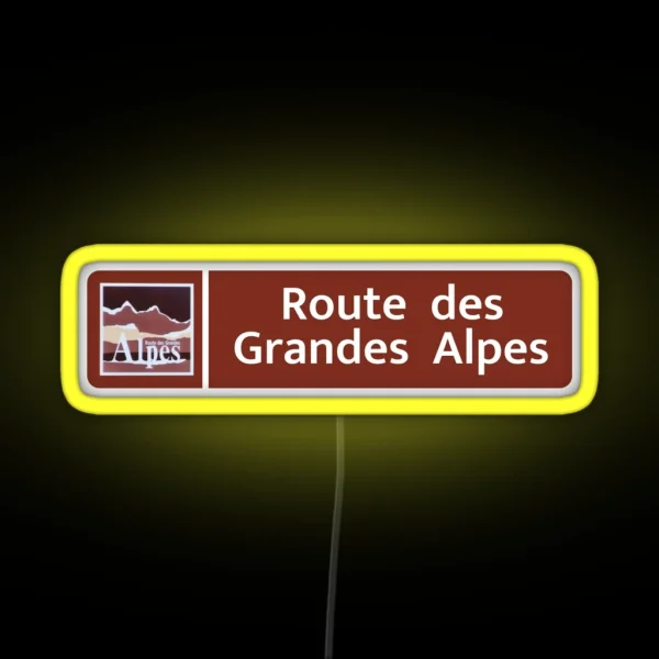 Route Des Grandes Alpes RGB Neon Sign