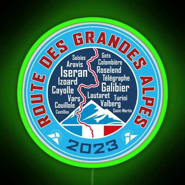 Route Des Grandes Alpes V3 2023 RGB Neon Sign