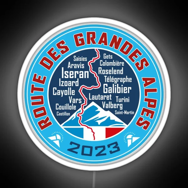 Route Des Grandes Alpes V3 2023 RGB Neon Sign