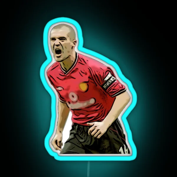 Roy Keane Celebration RGB Neon Sign