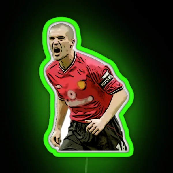 Roy Keane Celebration RGB Neon Sign