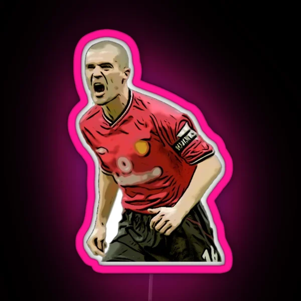 Roy Keane Celebration RGB Neon Sign