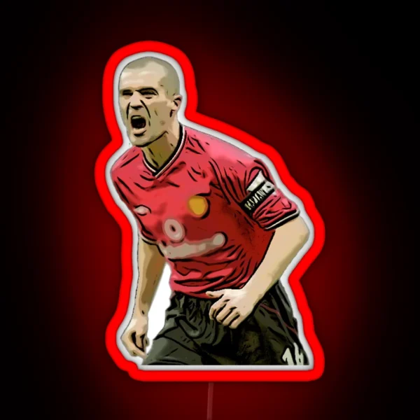 Roy Keane Celebration RGB Neon Sign