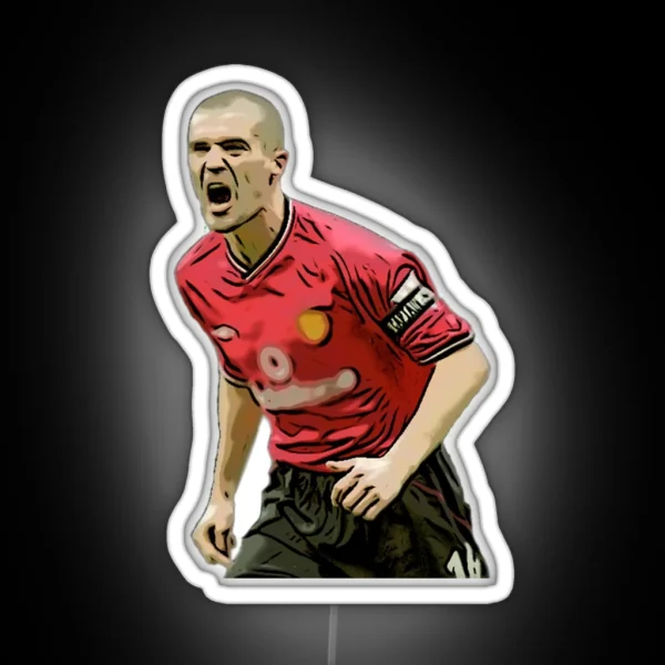 Roy Keane Celebration RGB Neon Sign