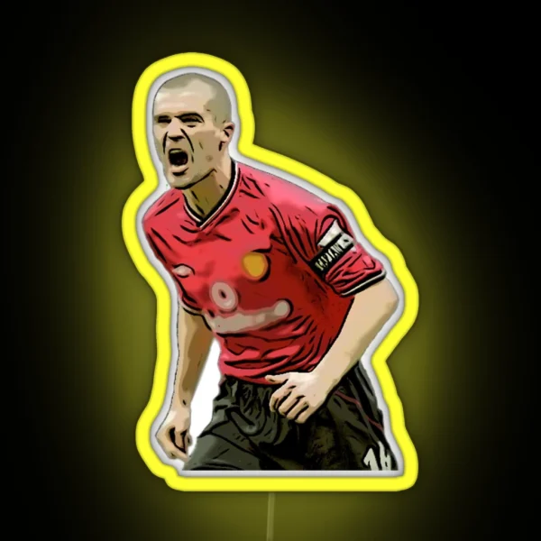 Roy Keane Celebration RGB Neon Sign