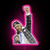 roy williams rgb neon fist pump sign pink