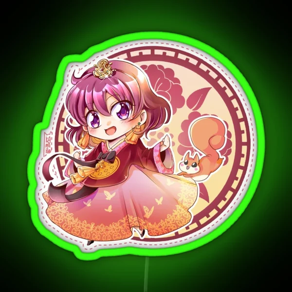Royal Hanbok Yona RGB Neon Sign