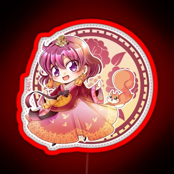 Royal Hanbok Yona RGB Neon Sign