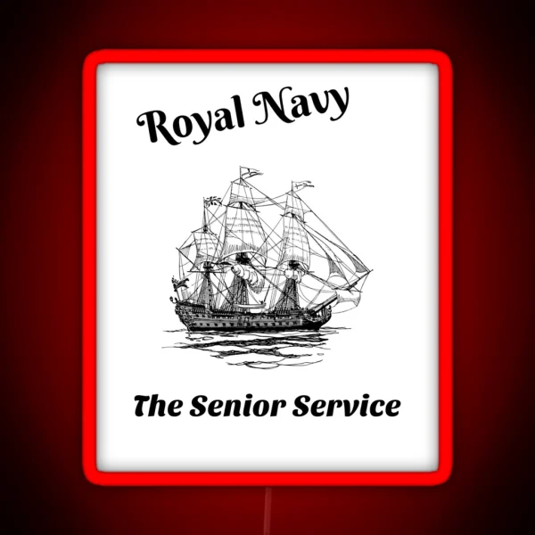 Royal Navy The Senior Service RGB Neon Sign