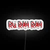Rah-Rah neon rgb sign white background
