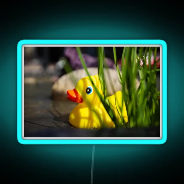 Rubber Ducky Hiding RGB Neon Sign