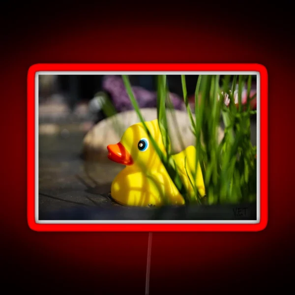Rubber Ducky Hiding RGB Neon Sign