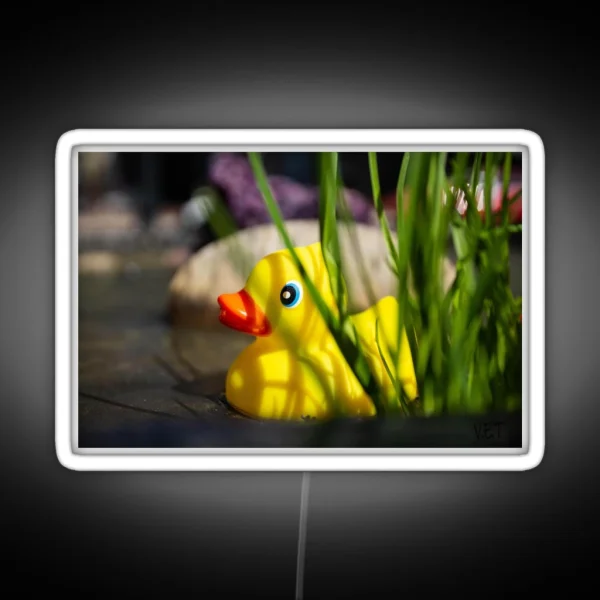 Rubber Ducky Hiding RGB Neon Sign