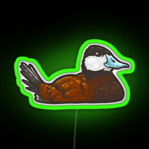 Ruddy Duck RGB Neon Sign
