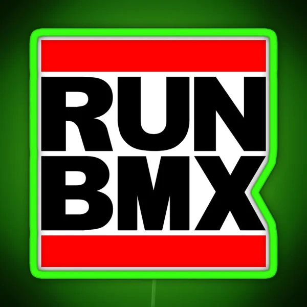 RUN BMX RGB Neon Sign
