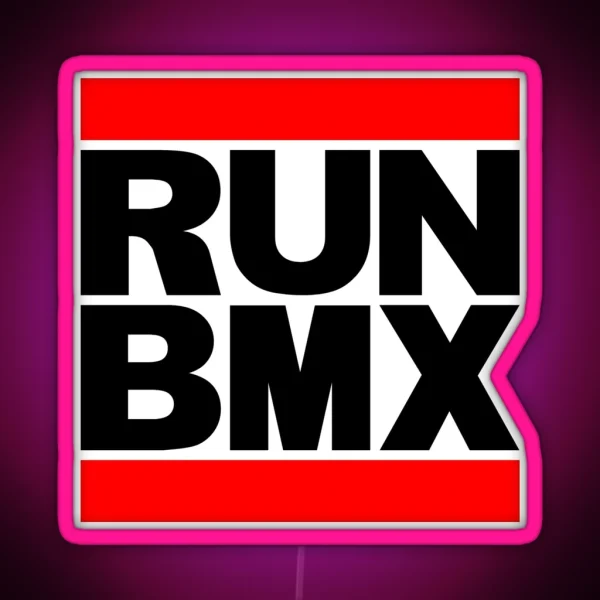 RUN BMX RGB Neon Sign