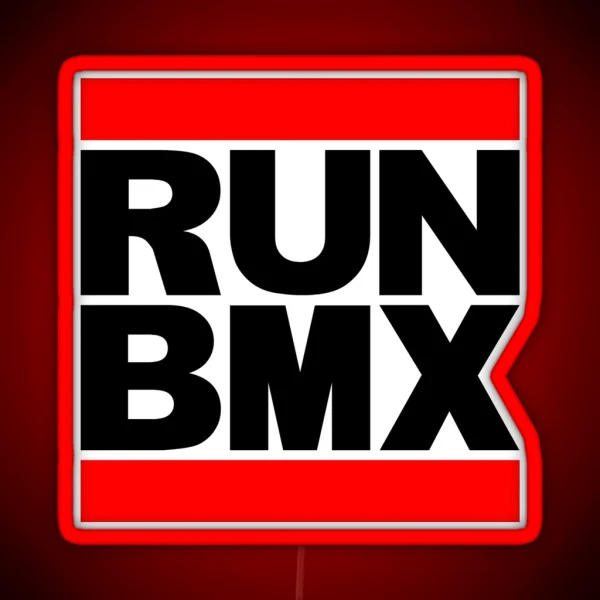 RUN BMX RGB Neon Sign