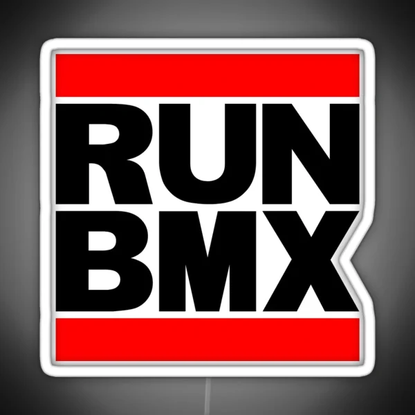 RUN BMX RGB Neon Sign