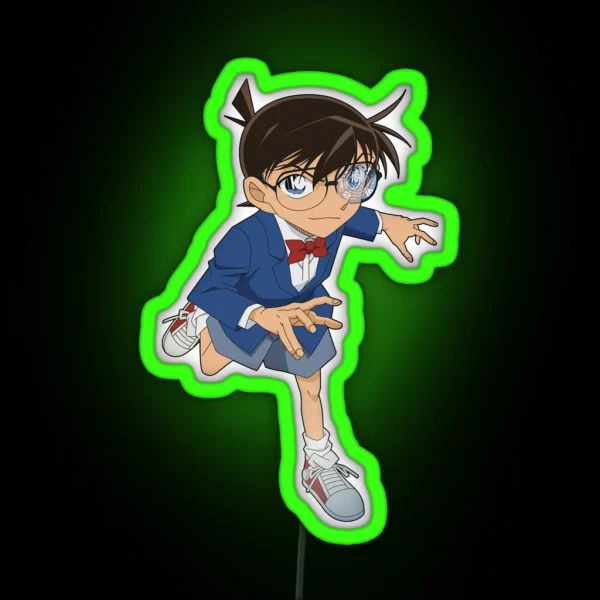 Run Conan Boy RGB Neon Sign