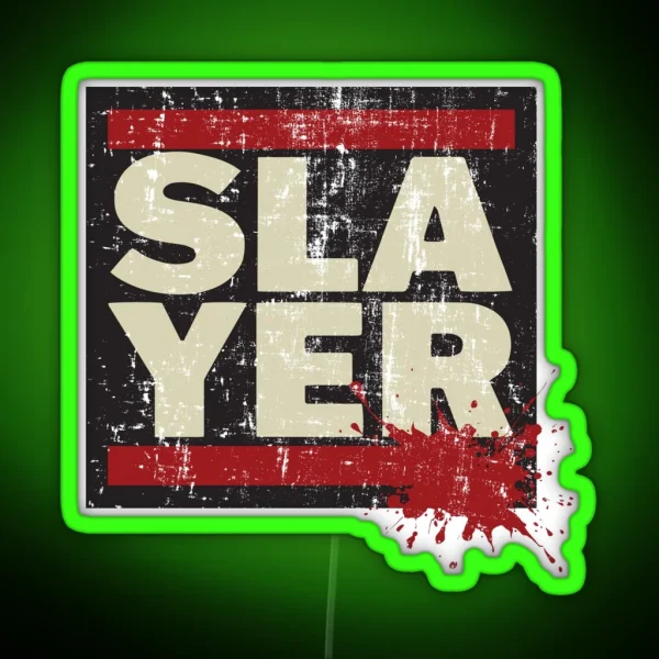Run DMC Slayer RGB Neon Sign