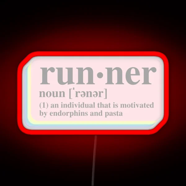 Runner Definition RGB Neon Sign