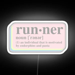 Runner Definition RGB Neon Sign