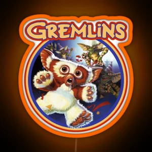 Running Gremlins Cast Midnight Art RGB Neon Sign