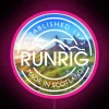 Runrig Isle of Skye RGB Neon Sign with Vibrant Pink Lighting